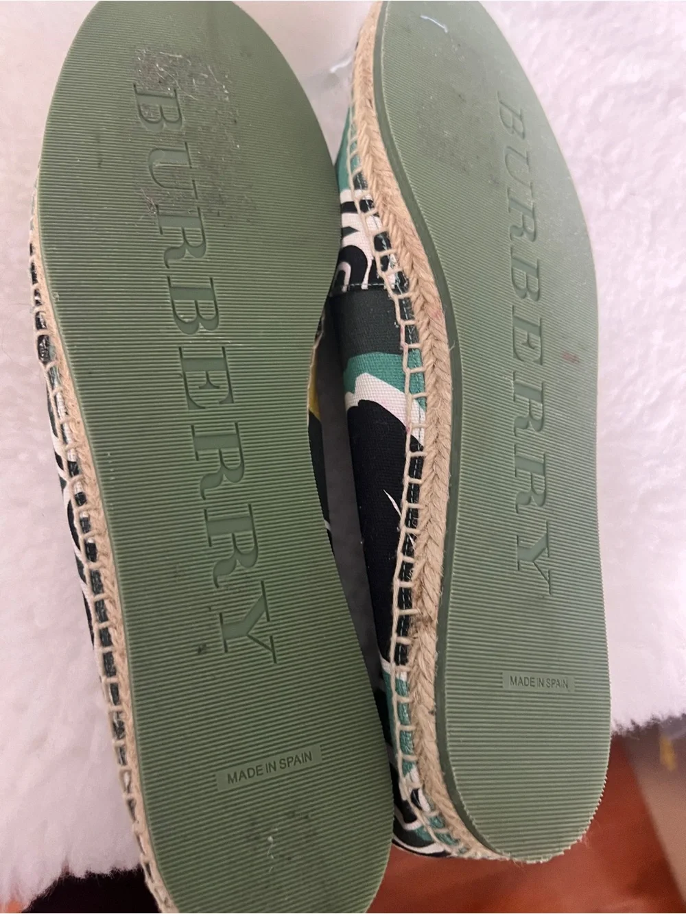 Burberry espadrille slip